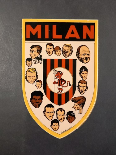 Adesivo scudetto milan con - milan,