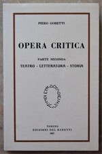 Gobetti Piero: OPERA CRITICA