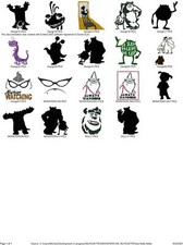 19 SAGOME MOSTRO MACCHINA DA