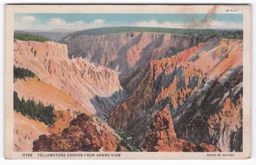 Cartolina epoca yellowstone - cartolina,