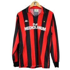 1987-88 Ac Milan Maglia Kappa Mediolanum   SHIRT MAILLOT TRIKOT
