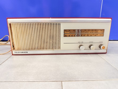 Radio vintage telefunken rossa - radio,