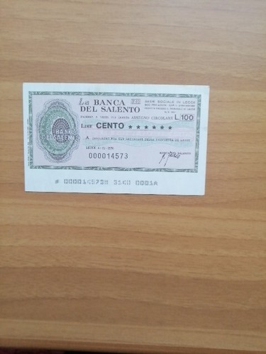 Bancadelsalento 100 lire - 100,