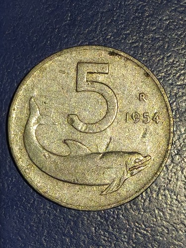 Moneta lire delfino - 5,