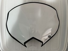 Mascherina Diamond Acerbis Nera con adesivo bianco