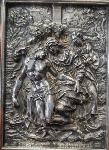 Reliquiario placca argento - ,