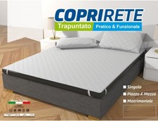 Coprirete Trapuntato Letto Matrimoniale Bianco Con Lacci Copri Doghe