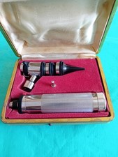 OTOSCOPIO IN METALLO VINTAGE FUNZIONANTE