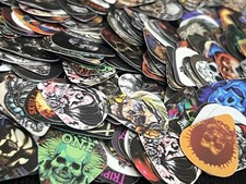 100X Plettri Standard Misti per Chitarra Colorati 0,46 0,73 1,0mm Lotto Rock