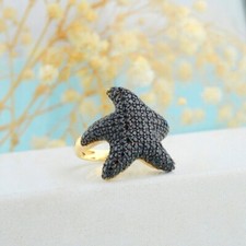 Anello stella grande diamante