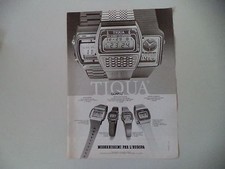 advertising Pubblicità 1981 TIQUA QUARTZ