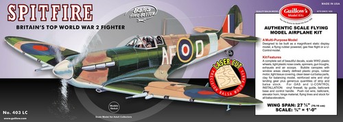 Guillow 403 wwii spitfire - #403,