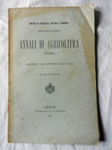 Libro annali agricoltura - annali,