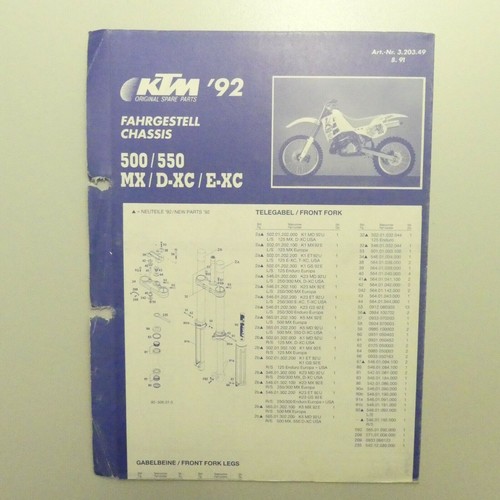 Ktm 500 550 - 550, d