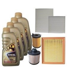 Kit Tagliando Per Peugeot 208 I 1.6 BlueHDI Citroen C3 III 1.6 BlueHDi 4 Olio