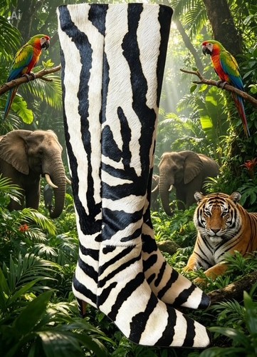 Stivali jigsaw nuovi zebra - stivali, nuovi.