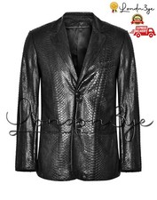 Blazer uomo pelle pitone uomo