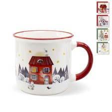 Vintage Christmas Mug Handle