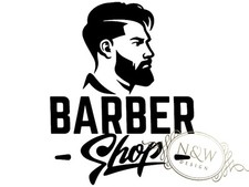 Adesivo vinile finestra da parete salone barbiere parrucchiere autobus porta casa finestra