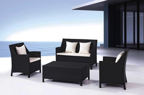 Divano rattan nero salotto - divano,