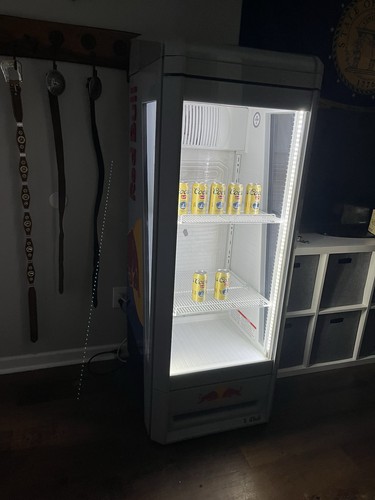 Red bull fridge - red,