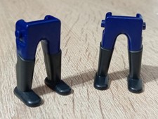 PLAYMOBIL X2 PIERNAS AZULES BOTAS NEGRAS FRANCES INGLES SOLDADO INGLESES PIRATA.