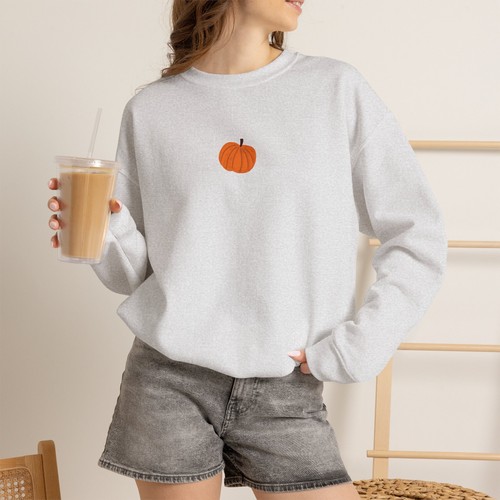 Felpa grafica petto - , zucca