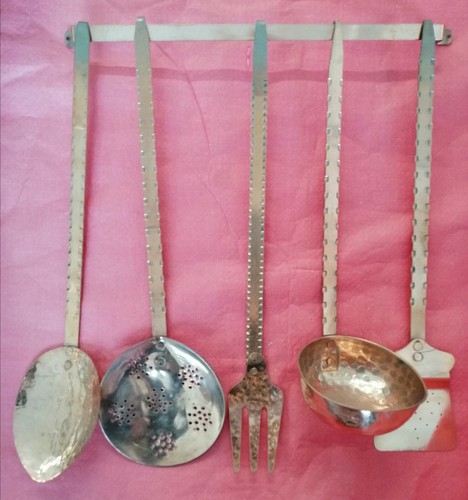 Set pezzi mestoli rame - 6,