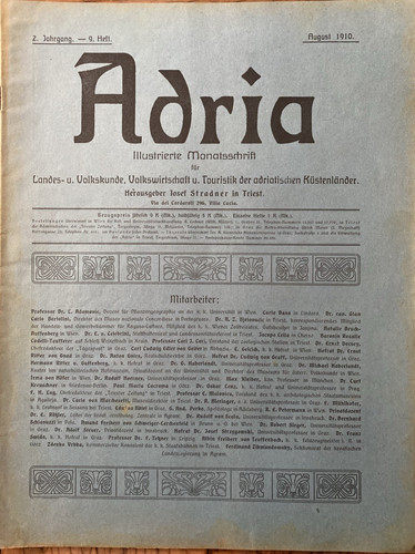 Adria jahrgang 9 heft - adria,