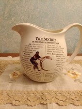 Brocca Whisky Scozzese Macallan Crema Ceramica Barware Decorazione Da Collezione