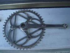 Rara guarnitura DX, biciclette Bianchi 1922, 44 denti, nichelata, no spostamento