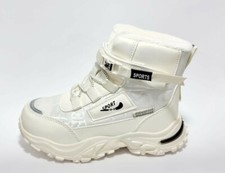 Stivali invernali bambina colore panna Waterproof, Windproof