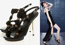 TOPSHOP SCARPE SANDALI NERI IN