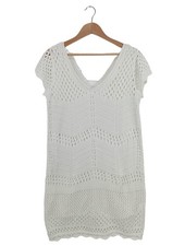 BODYFLIRT Abito di maglia Donna Abito Taglia IT 48 bianco stile casual