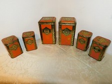 Lithographed Can Set With