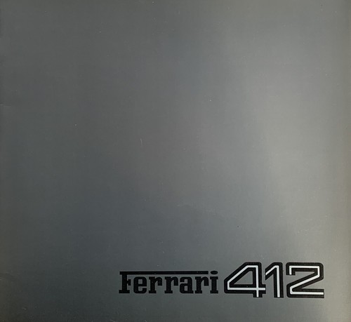 Ferrari 412 depliant - , /