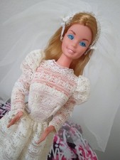 Bellissimo abito Barbie sposa 1976 vintage●foto moda BARBIE●MATTEL●SUPERSTAR☆