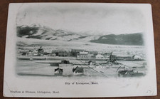 Antique City of Livingston. Montana Postcard Postmarked in U.S./Mexico in 1905