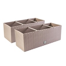 Set di 2 fioriere da balcone moka RATO CAS DRT500