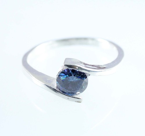 Anello solitario diamante blu - solitario,