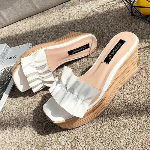 Sandali eleganti sabot zeppa