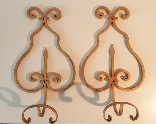 Coppia appendiabiti ottone - coppia,