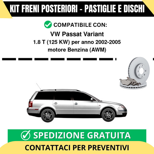 Kit freni posteriori per - posteriori,