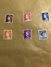 francobolli australia 1966. queen Elisabeth II e variante B del 1960. usati
