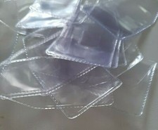 N.25 BUSTINE PLASTICA TRASPARENTE LUSSO PORTA MONETE Max 32 mm di Ø TASCHE 40X40