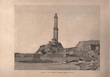 Stampa antica GENOVA veduta