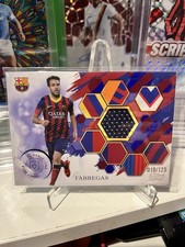 2  Topps Barcelona 24/25 125th Ann. Cesc Fabregas Match Worn Patch 75 & /125 SP