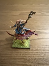 Warhammer Warriors of Chaos Tzeentch sorcerer on disc limited edition OOP metal