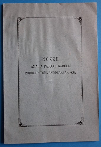 Rodolfo tommasini barbarossa - tommasini, e