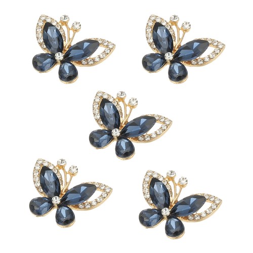 5pcs farfalle con strass - 5pcs,